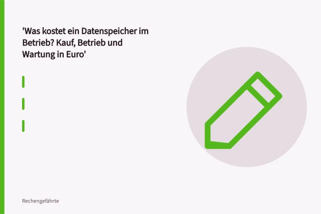NAS-Gehäuse mit vier Einschüben und Festplatten im Dauerbetrieb. Was kostet ein Datenspeicher im Betrieb? Kauf, Betrieb und Wartung in Euro